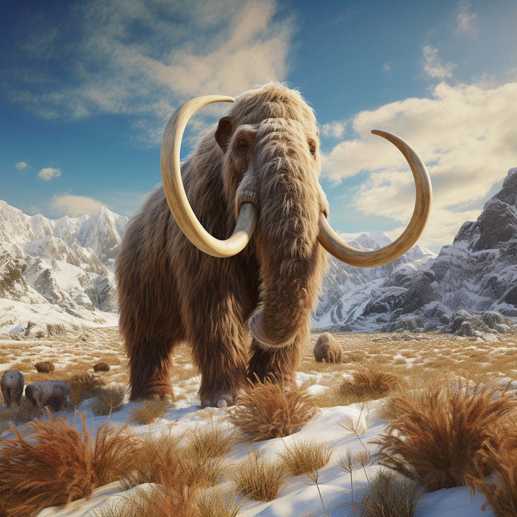 3d rendering of a Woolly Mammoth